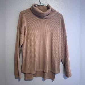Brown turtle neck sweater